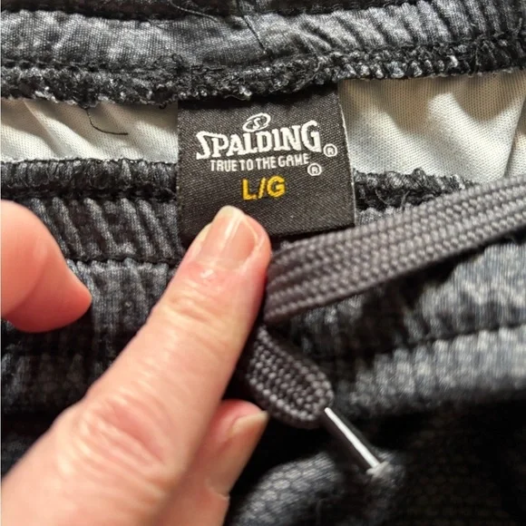 Spalding Shorts Gray Size Large Fitness - Picture 5 of 7